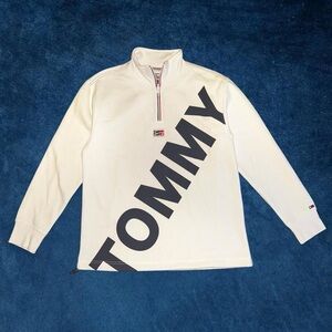 Tommy Hilfiger Big Logo Quarter Zip Sweater